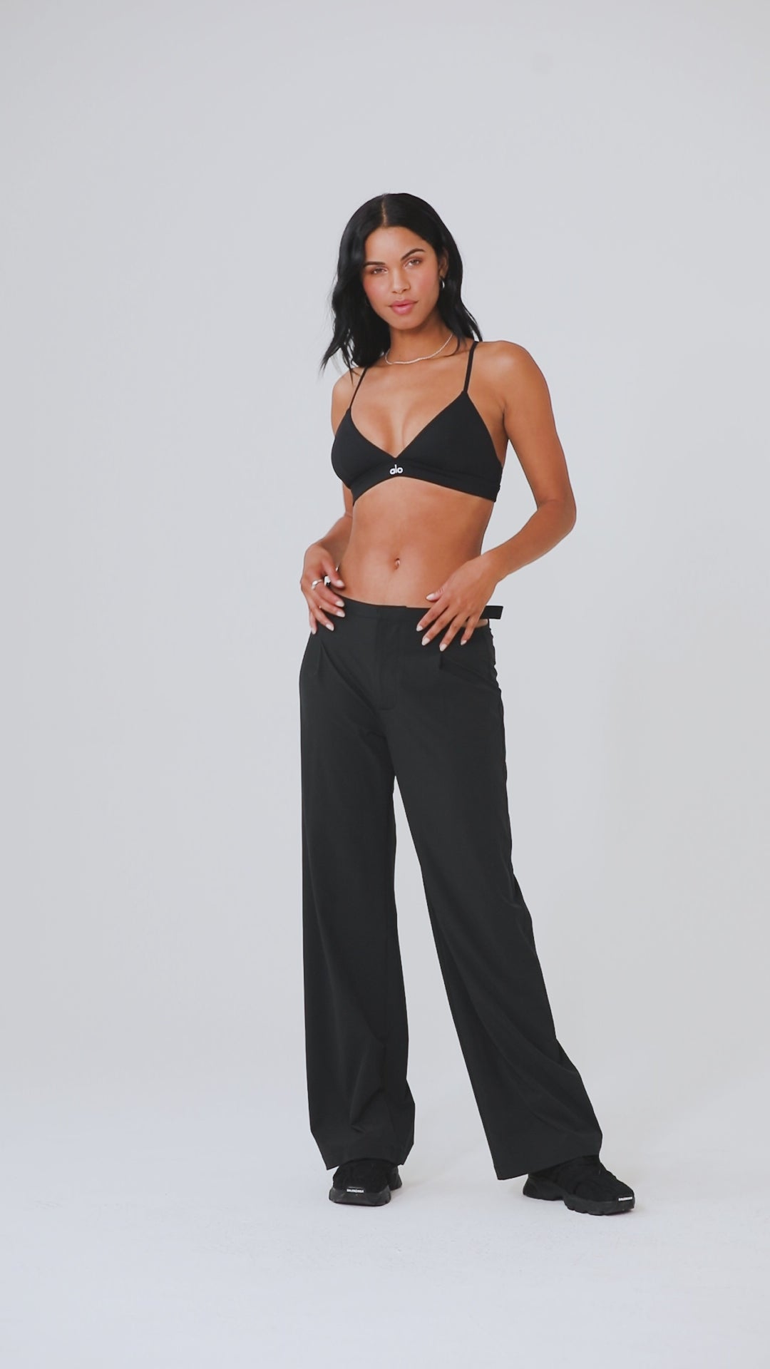 Mid-Rise Showdown Trouser - Black