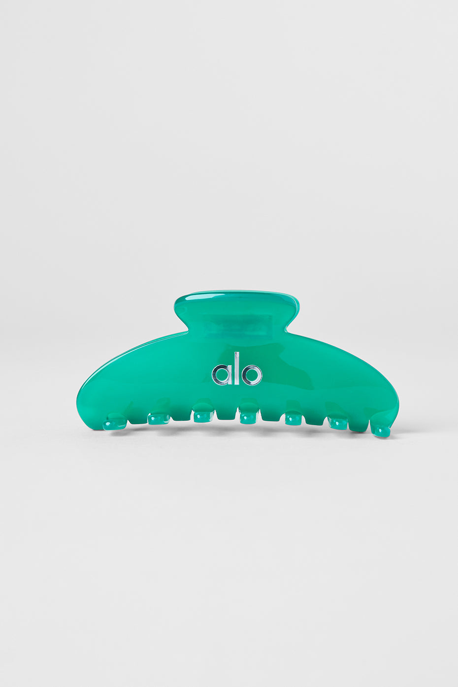 90's Claw Clip - Spruce Green Clear