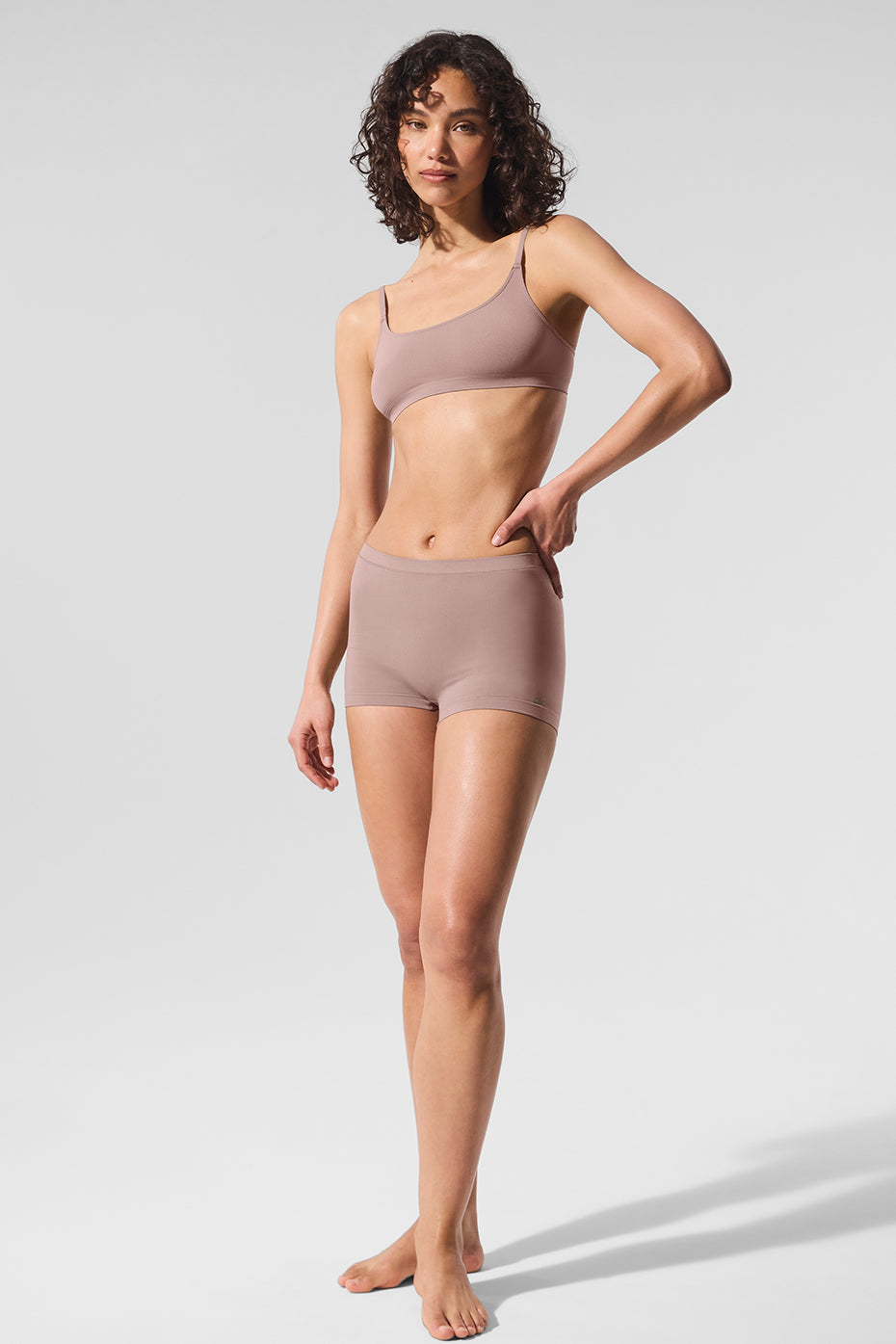 Sheer Glow Boyshort - Taupe