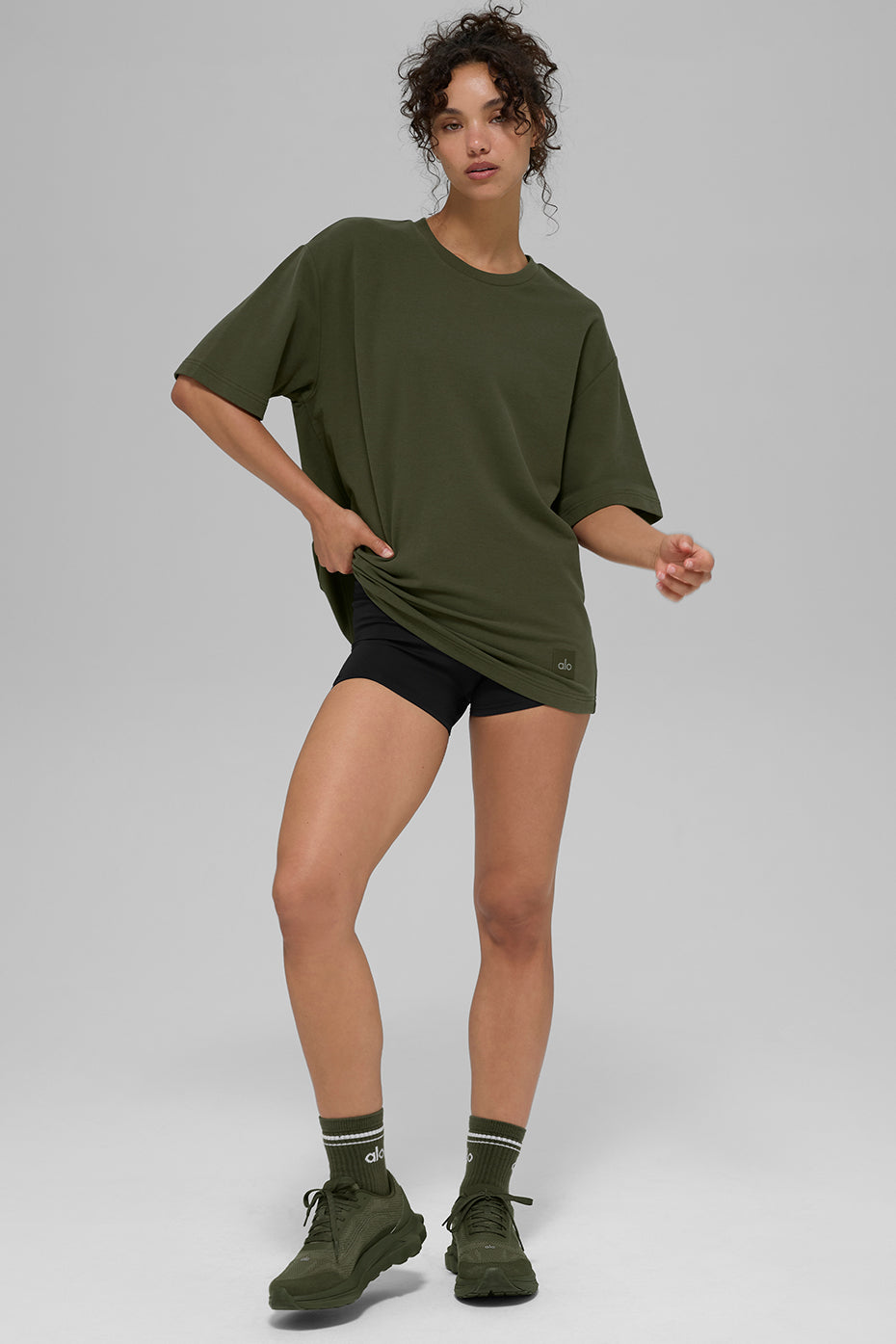 Double Take Short Sleeve - Green Olive