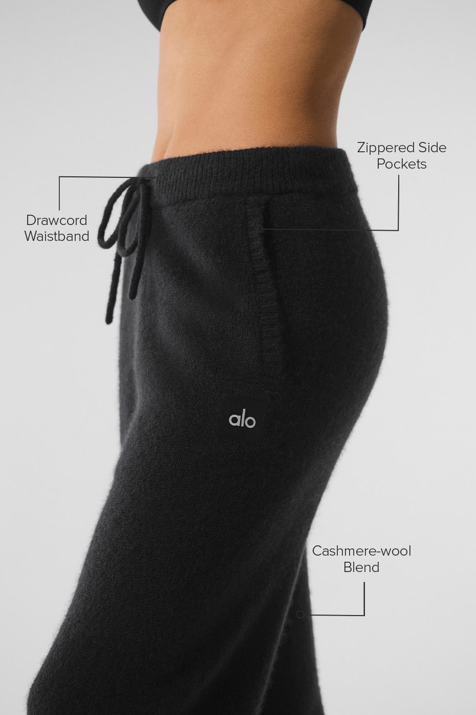 New Class Cashmere Sweatpant - Black