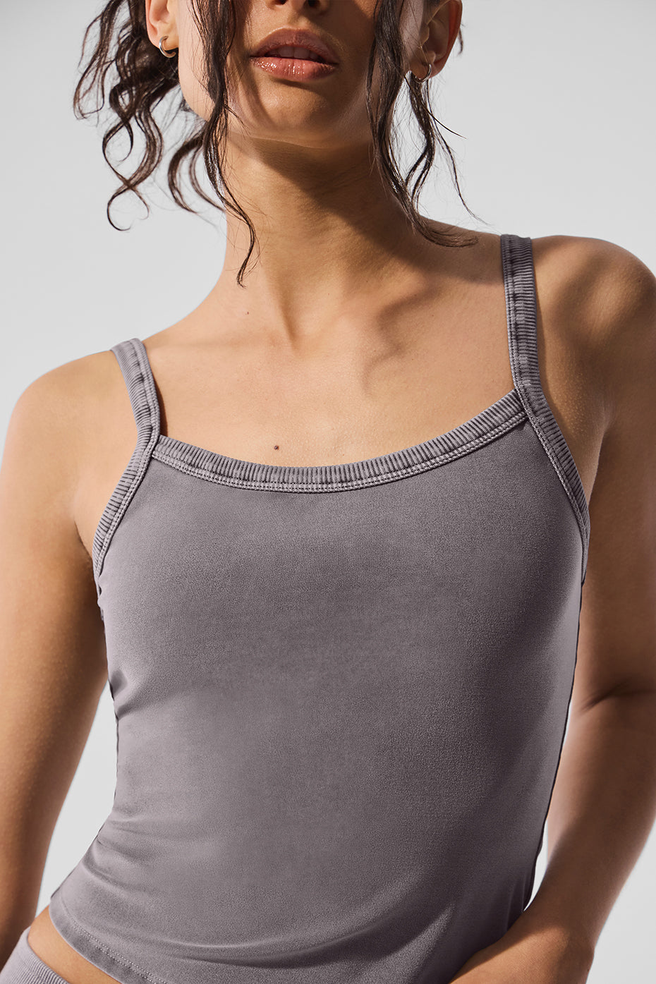 Washed Alosoft Sweet Talker Tank - Cool Grey Wash