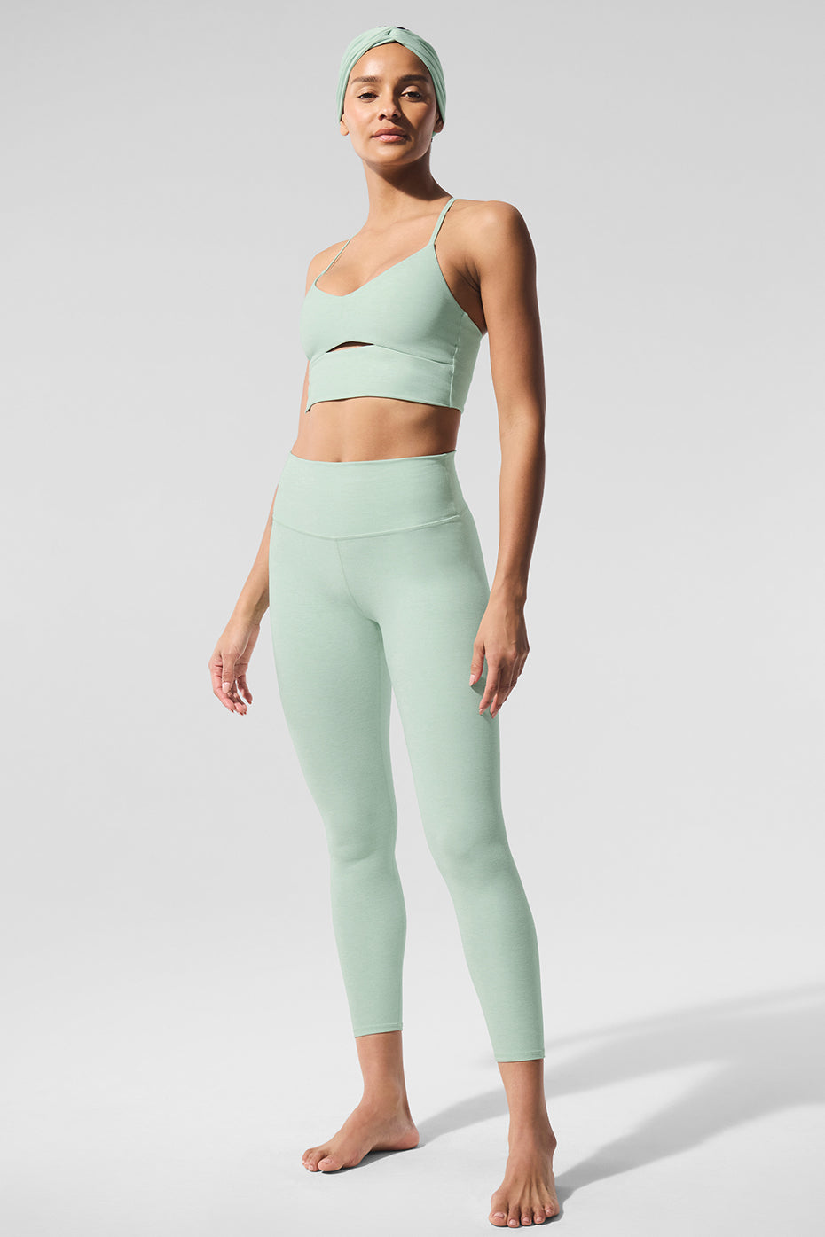 Alosoft High-Waist 7/8 Highlight Legging - Spearmint Heather