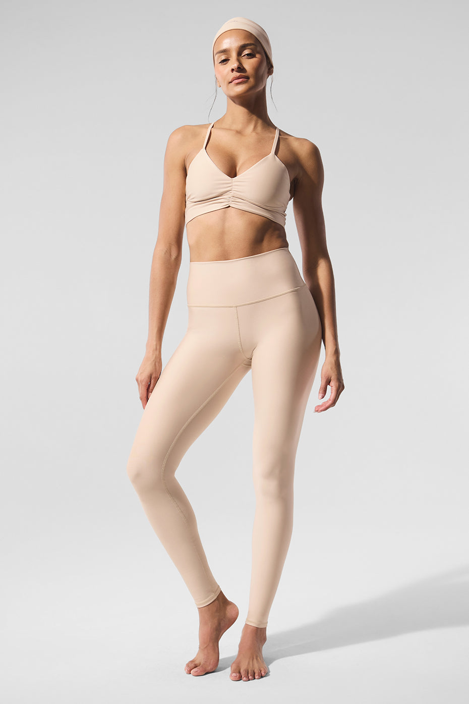 High-Waist Airlift Legging - Macadamia