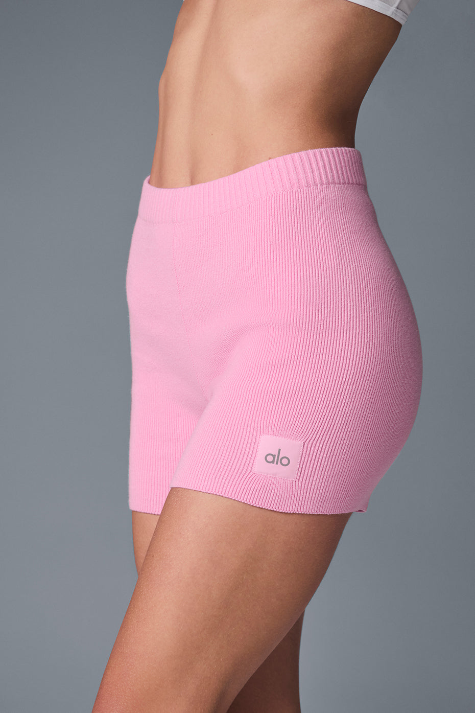 Scholar Knit High-Waist Short - Sweet Pink