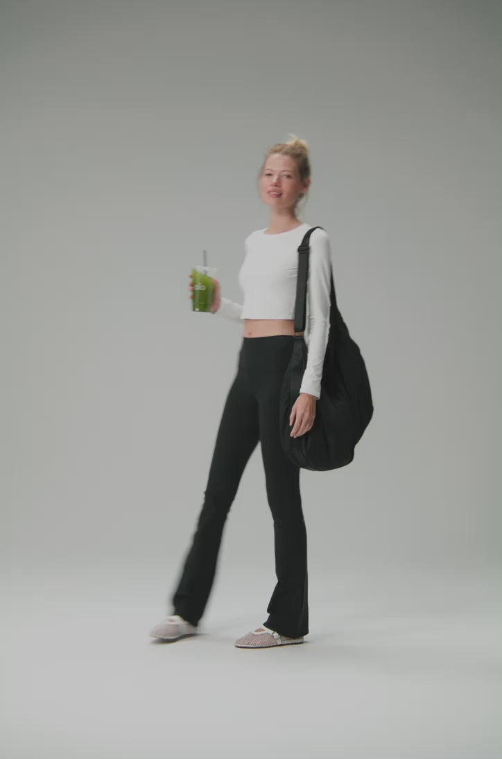 Alosoft Crop Finesse Long Sleeve - White