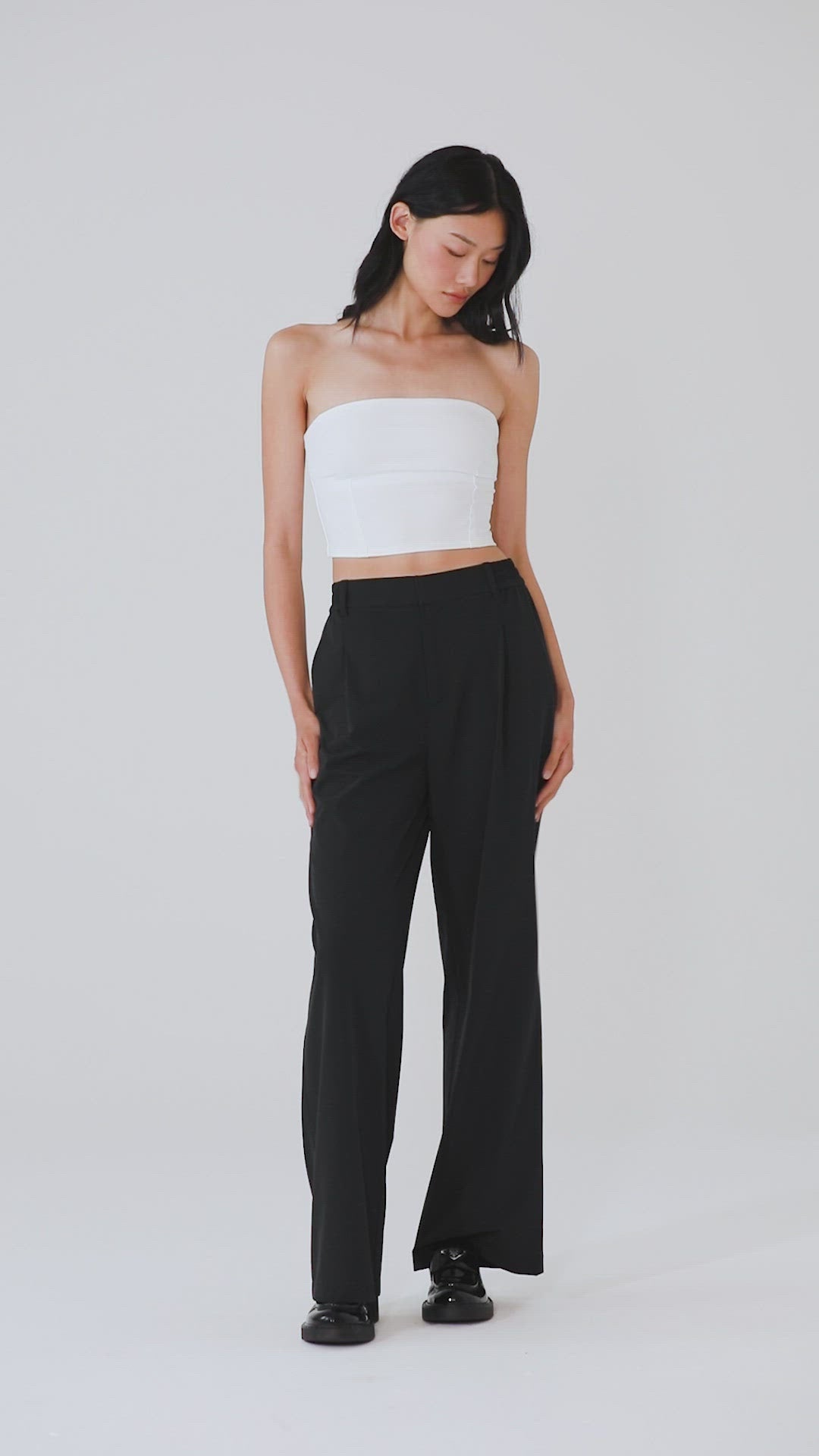 High-Waist Pursuit Trouser (Long) - Black