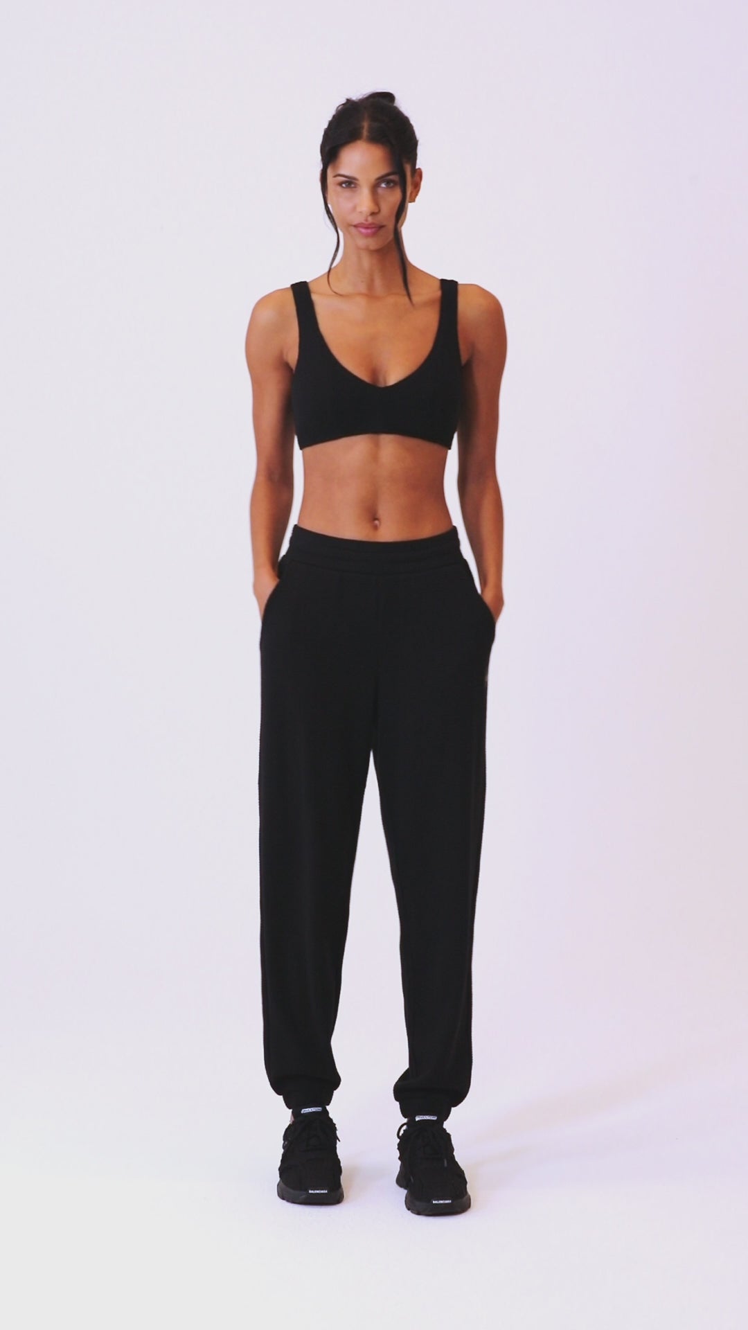 Waffle Weekend Escape Jogger - Black