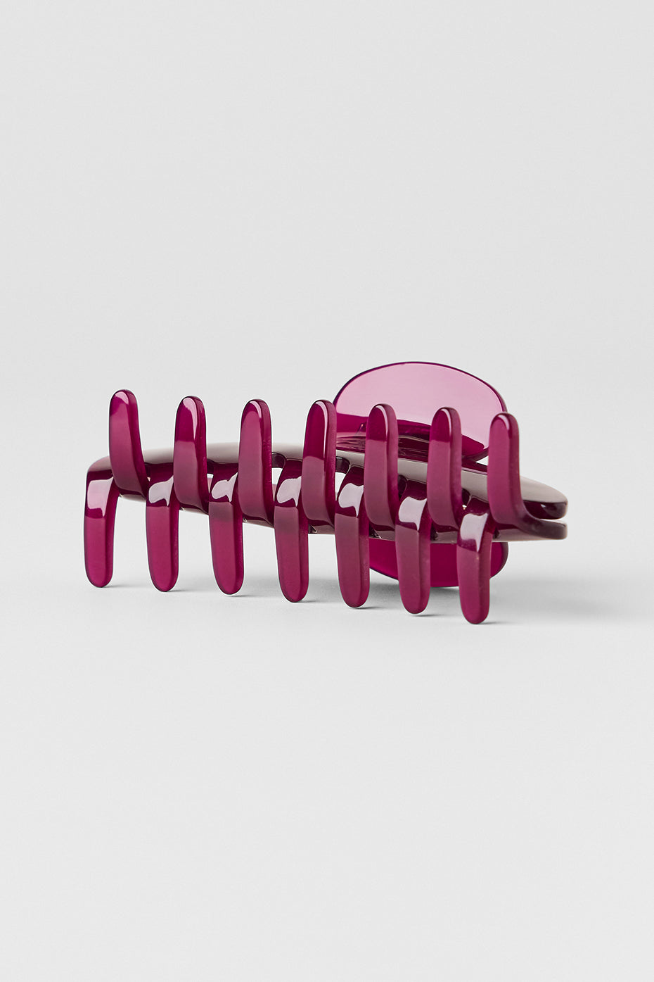 90's Claw Clip - Burgundy Clear