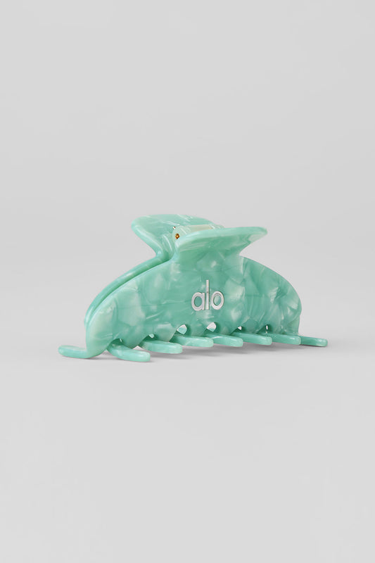 90's Claw Clip - Spearmint Marble