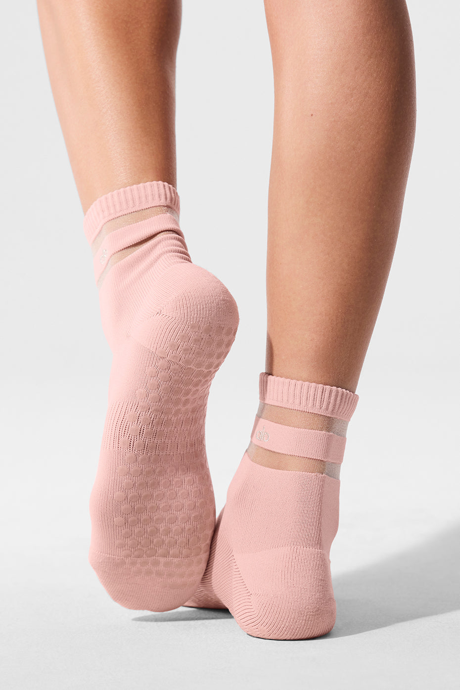 Women's Pulse Grip Sock - Pink Quartz