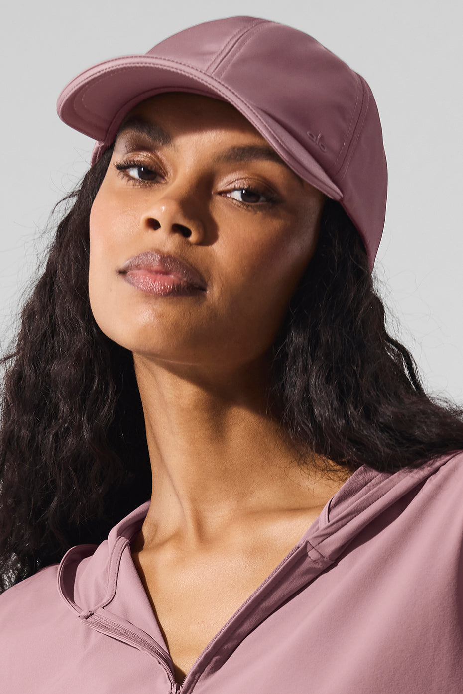 Satin Off-Duty Cap - Smoky Quartz