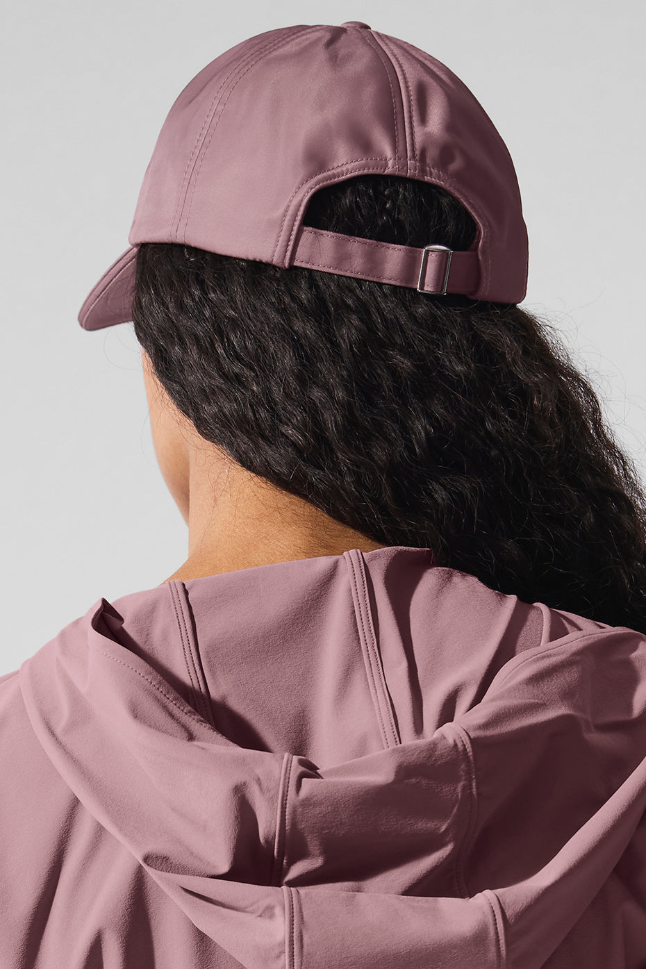 Satin Off-Duty Cap - Smoky Quartz