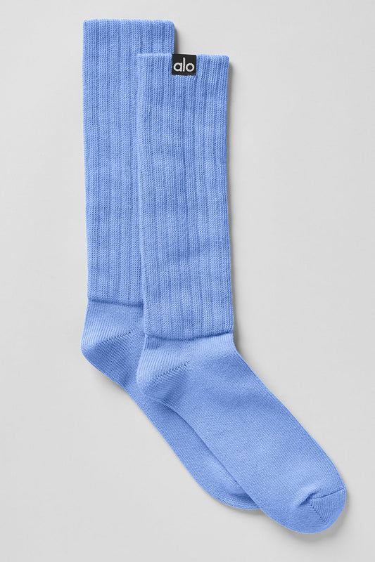 Unisex Scrunch Sock - Crystal Clear Blue