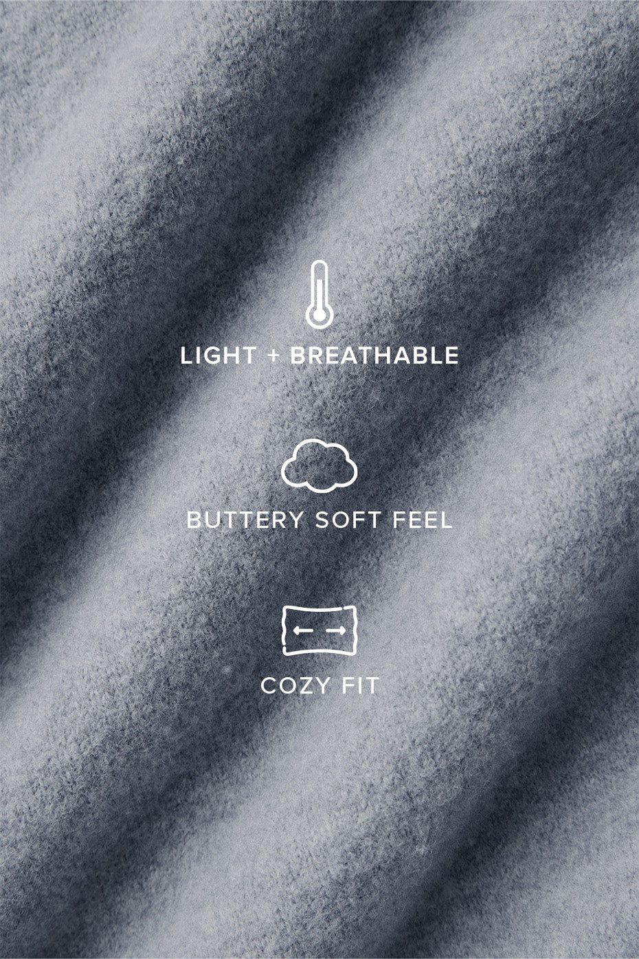 Merino Wool Oversized Scarf - Hazy Heather Grey
