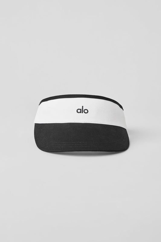 Colorblock Visor - Black/White