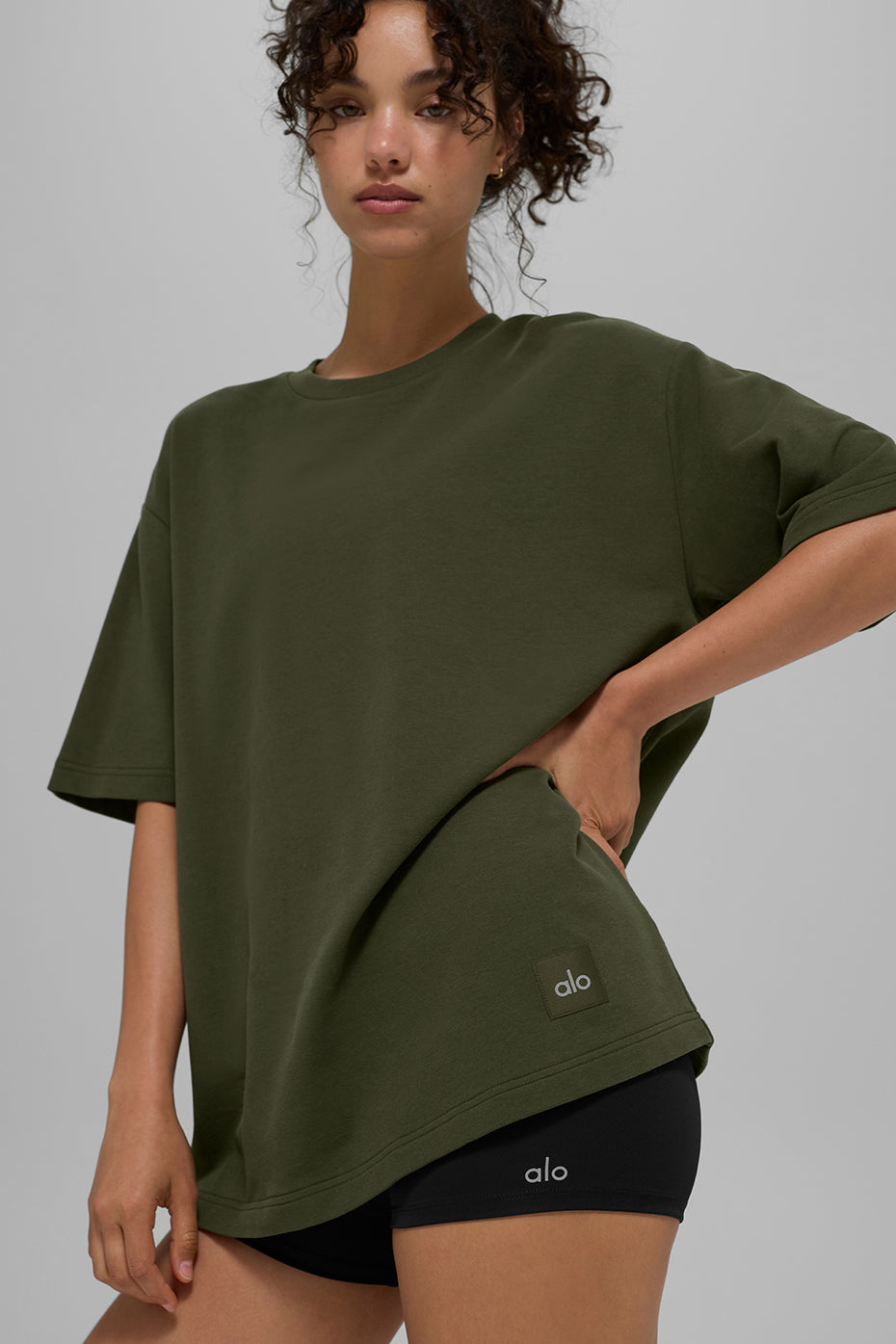 Double Take Short Sleeve - Green Olive