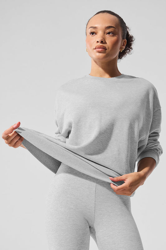 Chill Crew Neck Pullover - Athletic Heather Grey