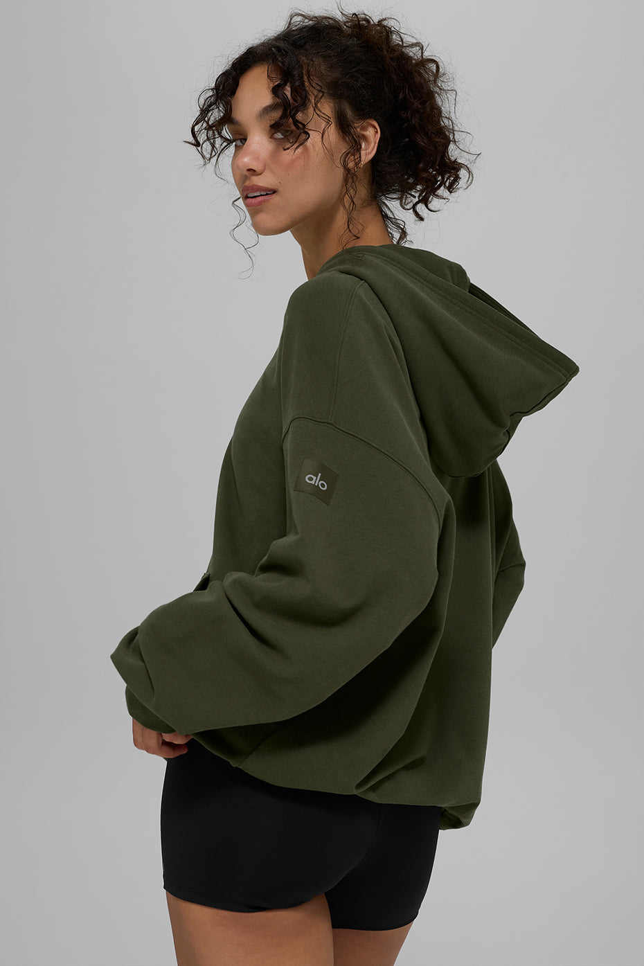 Double Take Hoodie - Green Olive