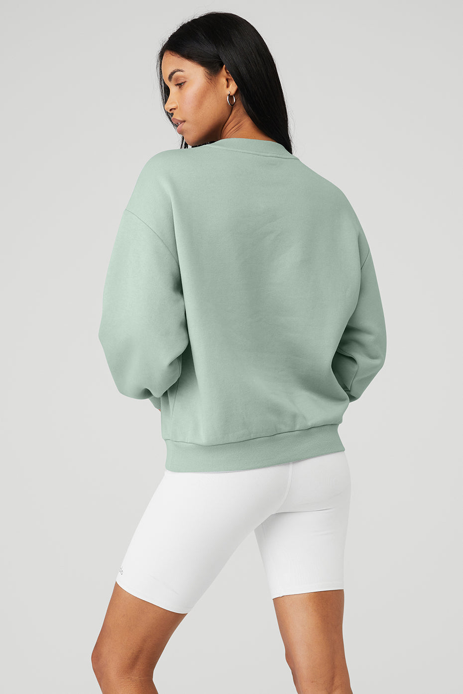 Accolade Crew Neck Pullover - Icy Sage