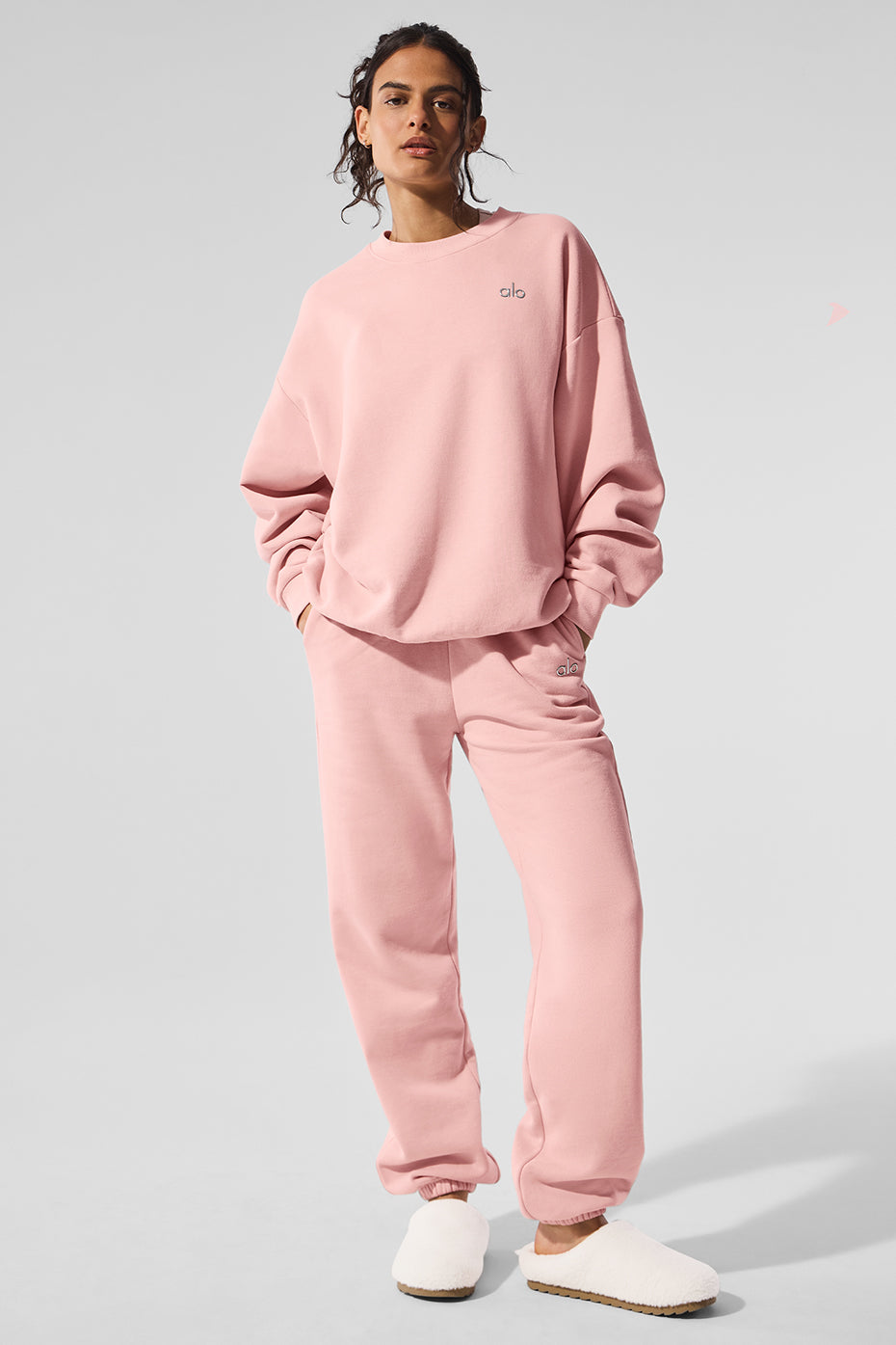 Accolade Crew Neck Pullover - Pink Quartz