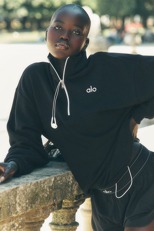 Accolade 1/4 Zip Pullover - Black