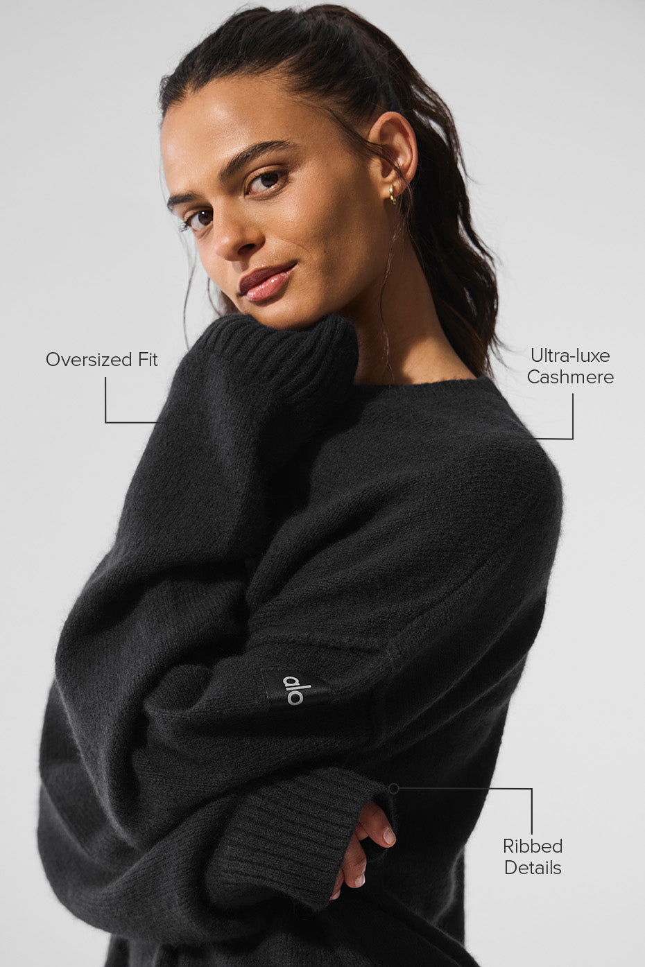 New Class Cashmere Crewneck Sweater - Black