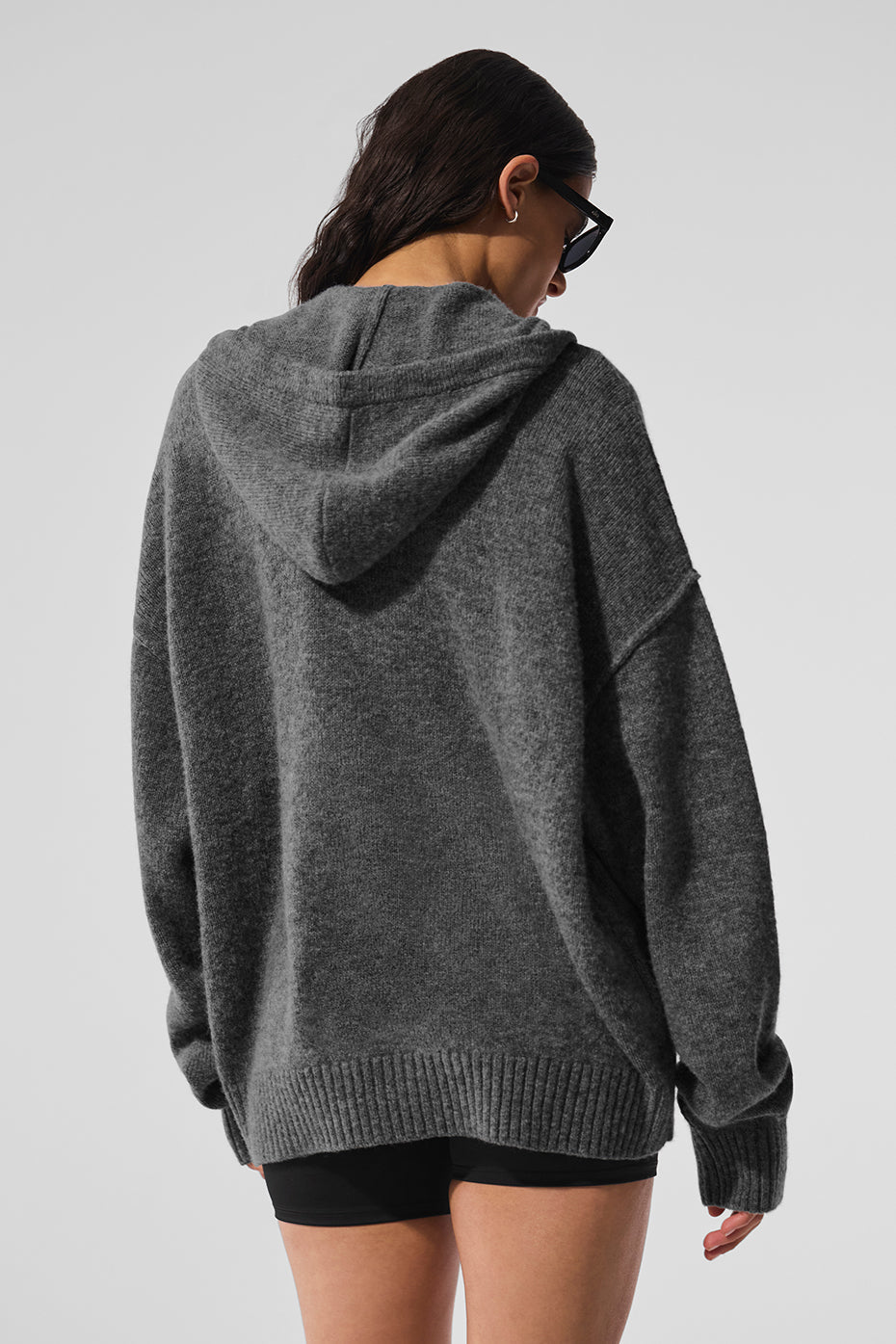 New Class Cashmere Full Zip Hoodie - Platinum Grey