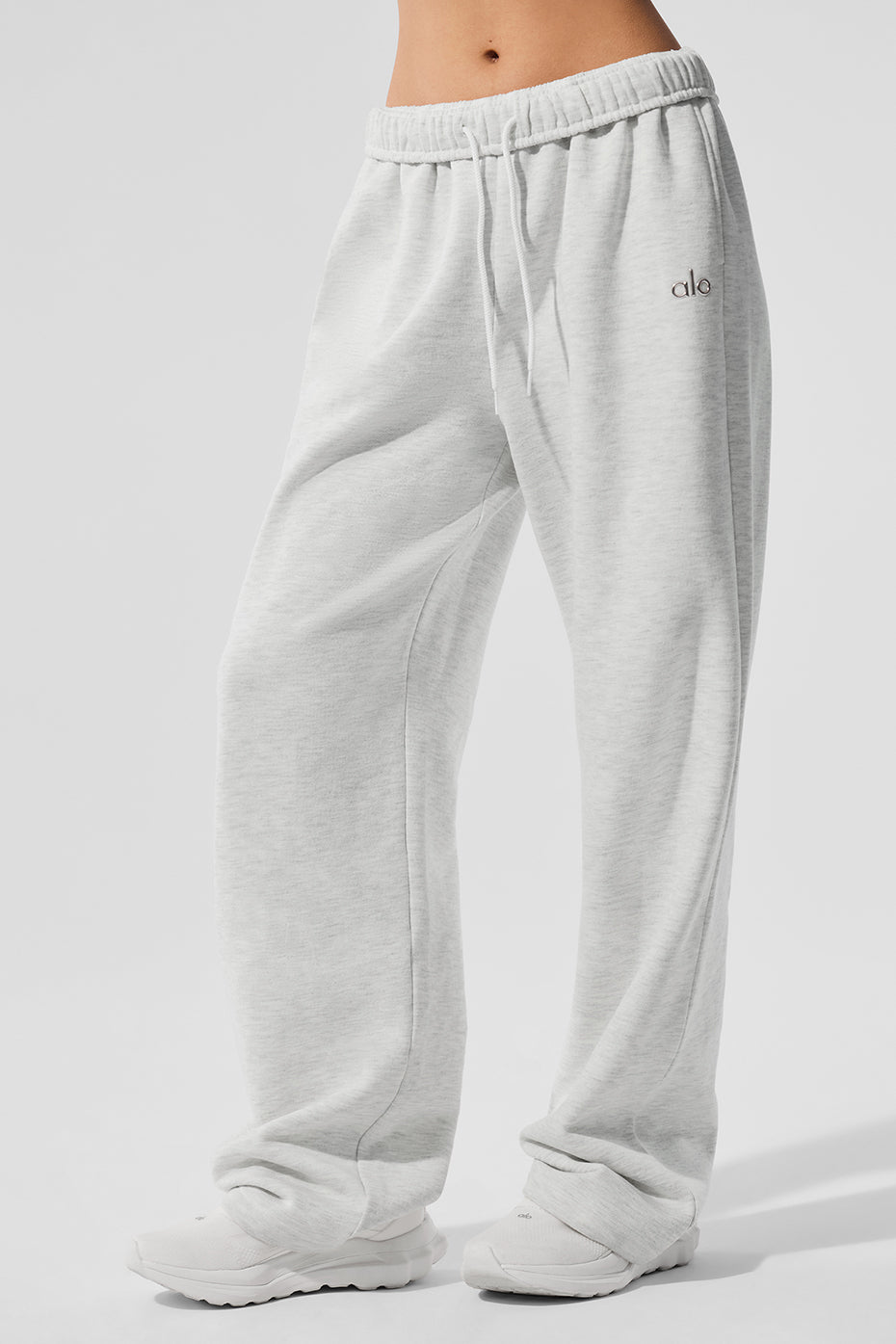 Accolade Straight Leg Sweatpant - White Heather