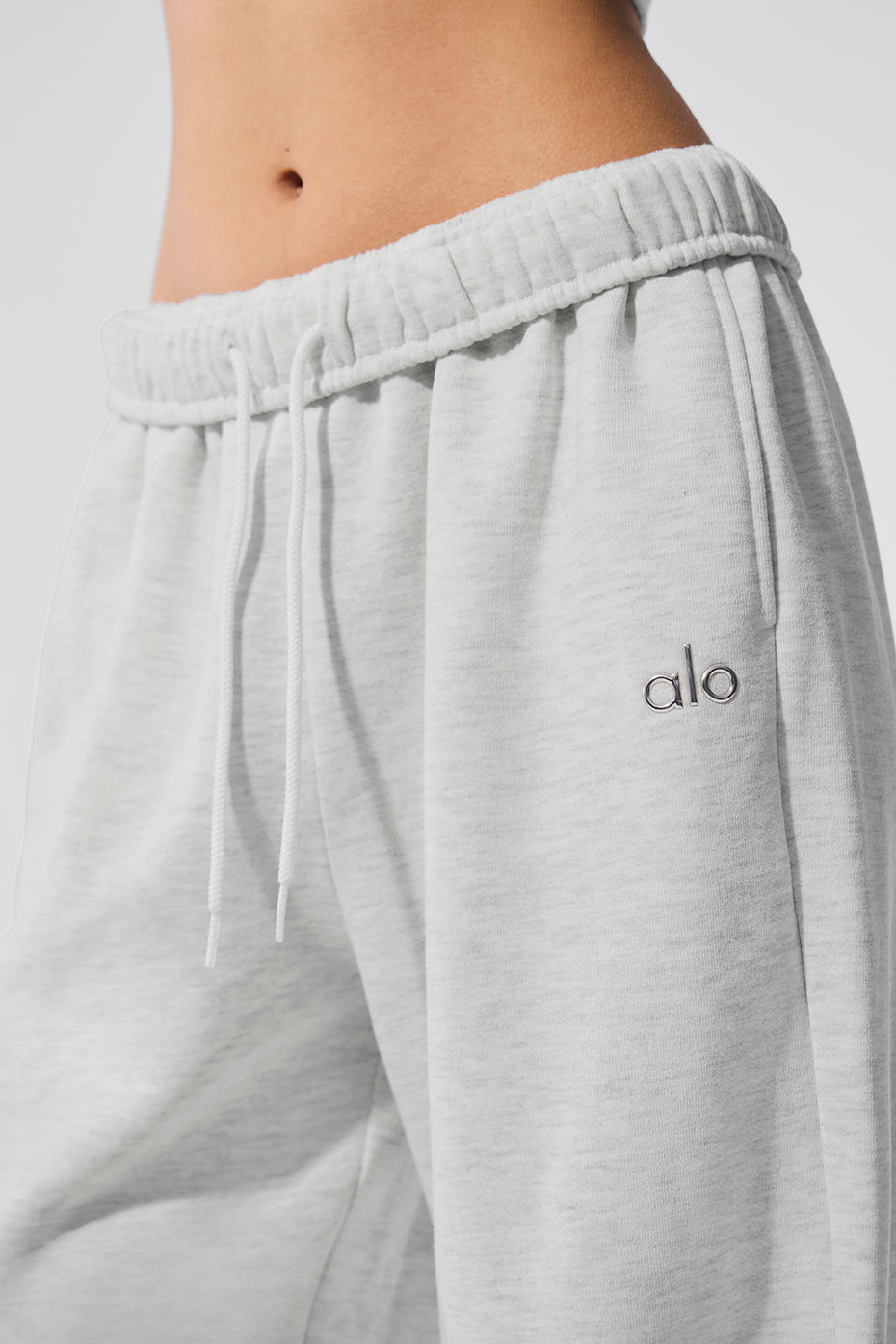 Accolade Straight Leg Sweatpant - White Heather