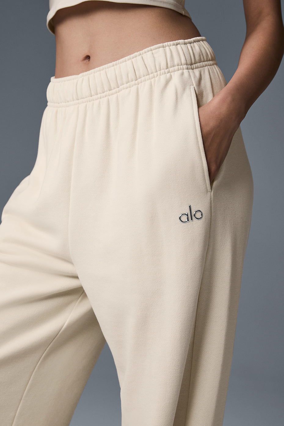 Accolade Straight Leg Sweatpant - Oat Milk