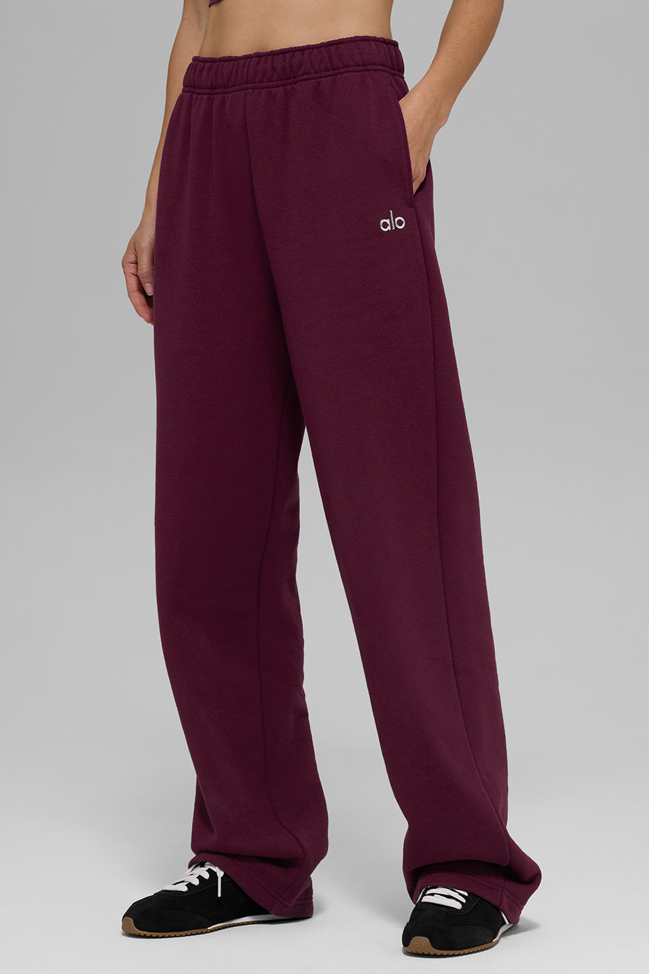 Accolade Straight Leg Sweatpant - Burgundy