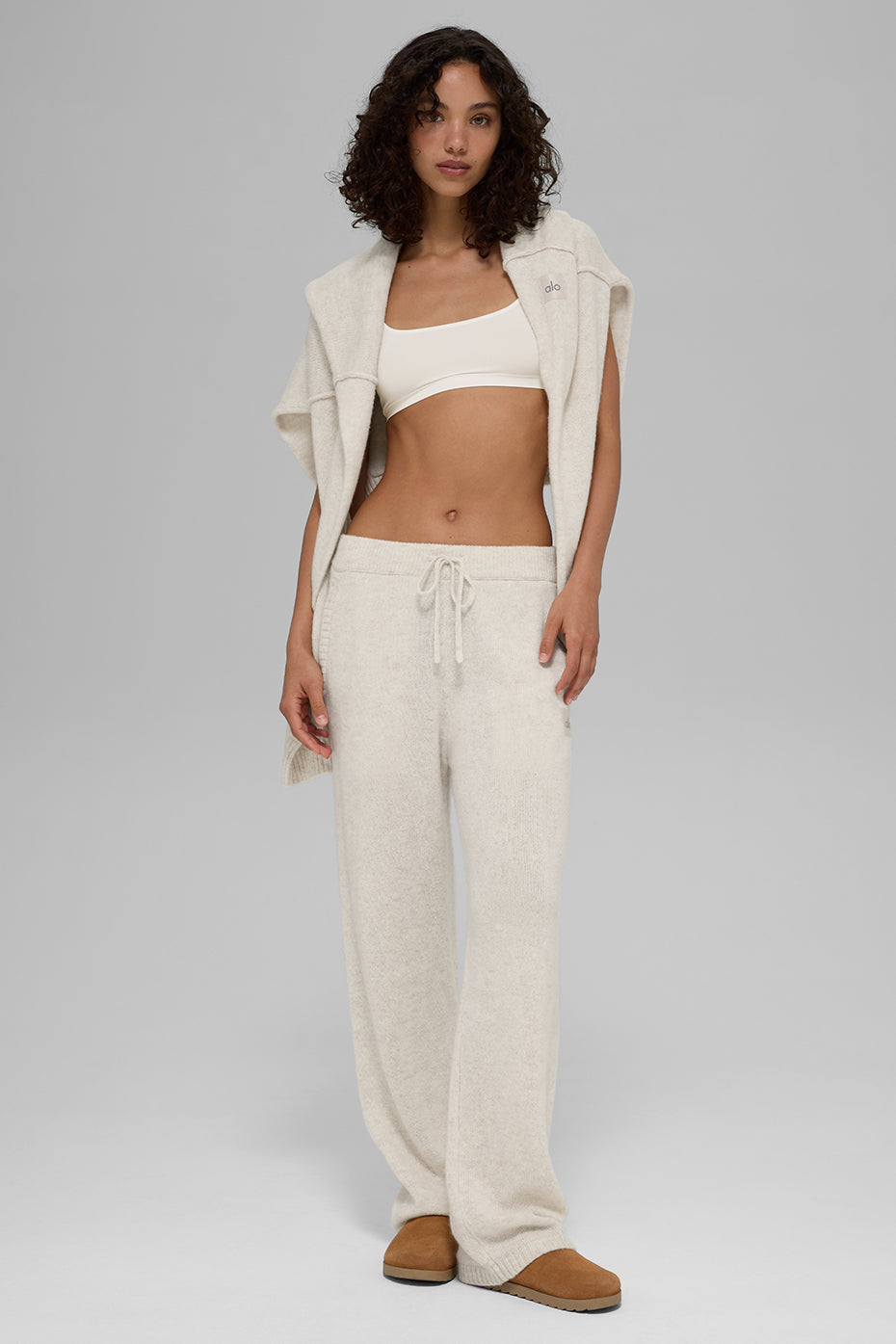 New Class Cashmere Sweatpant - Bone Heather