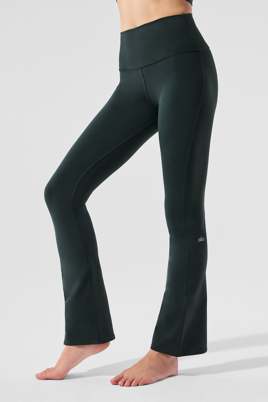 Airbrush High-Waist 7/8 Bootcut Legging - Charcoal Green