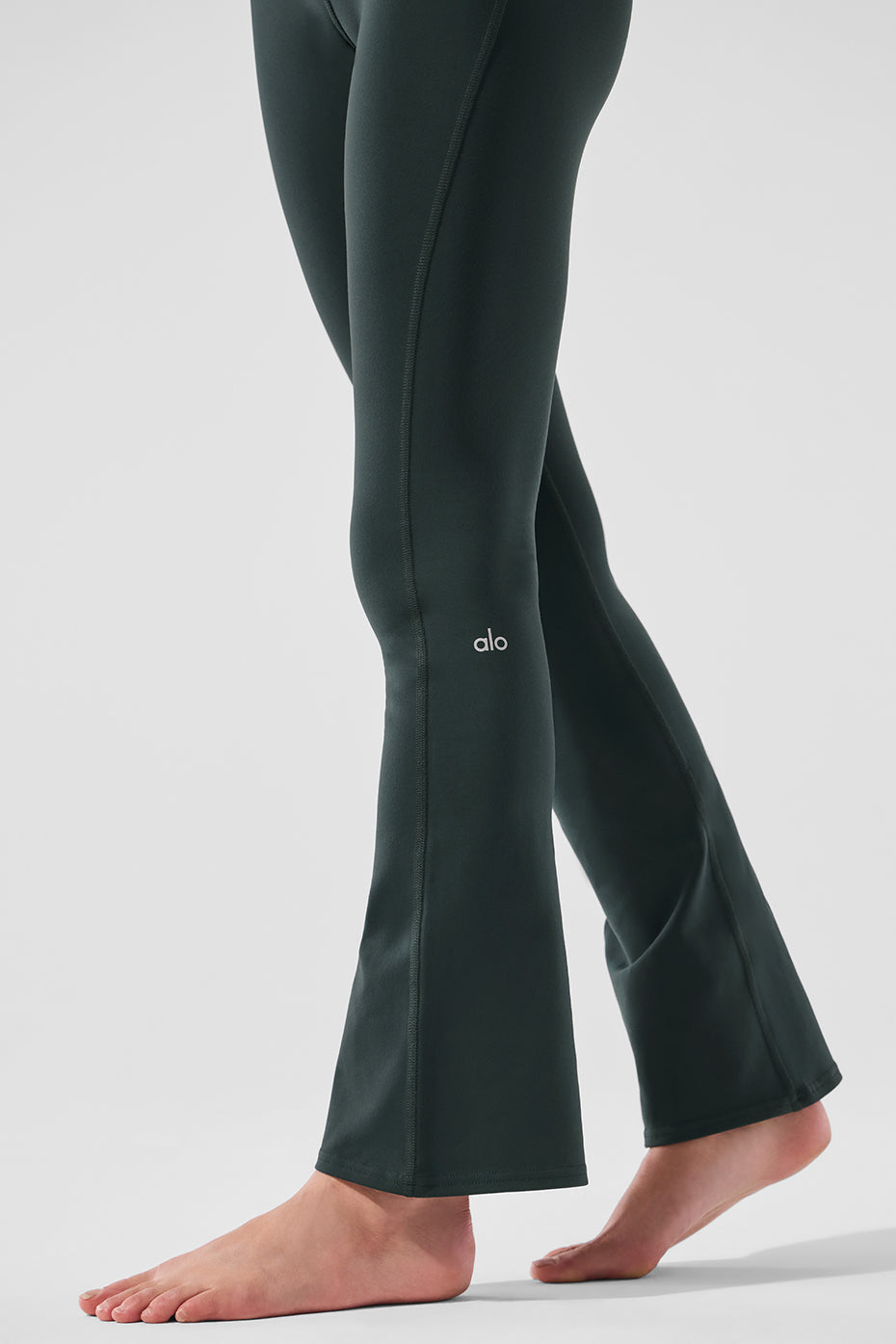 Airbrush High-Waist 7/8 Bootcut Legging - Charcoal Green
