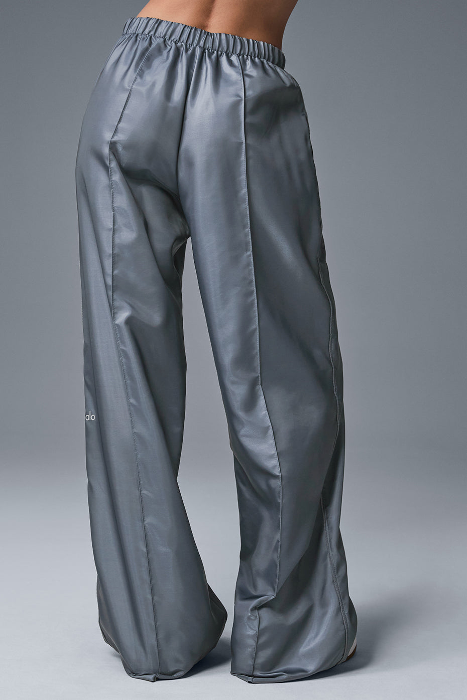 Afterglow Wide Leg Track Pant - Steel Grey