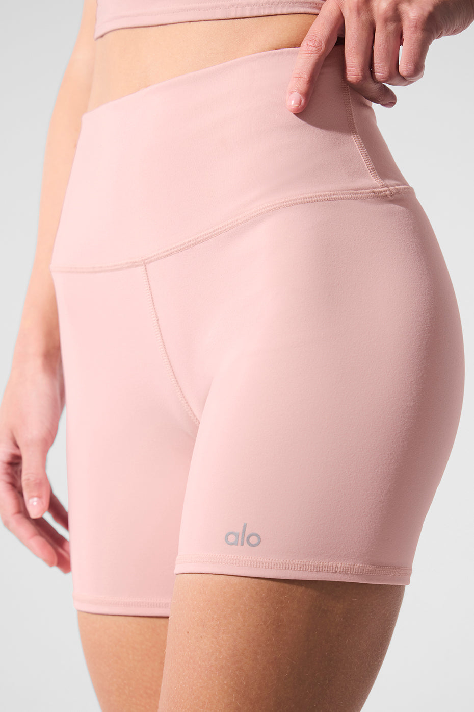 5" Airbrush High-Waist Biker Short - Pink Quartz
