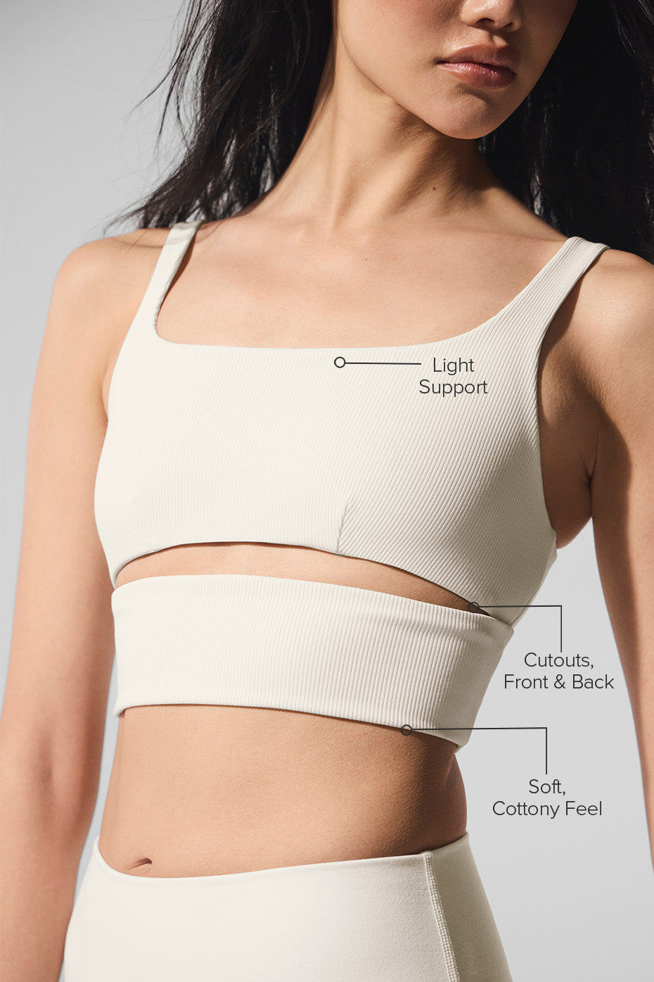 Slit Bra - Ivory