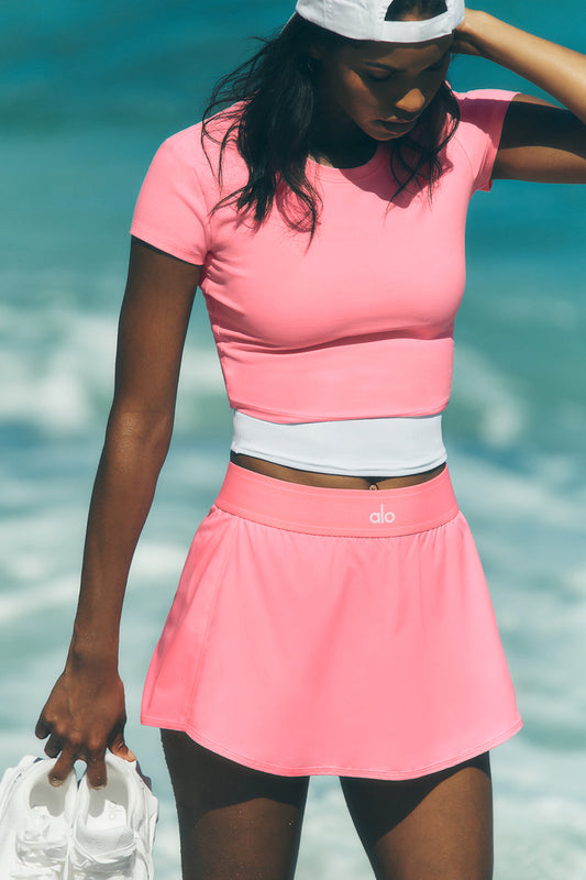Match Point Tennis Skirt - Neon Bubblegum